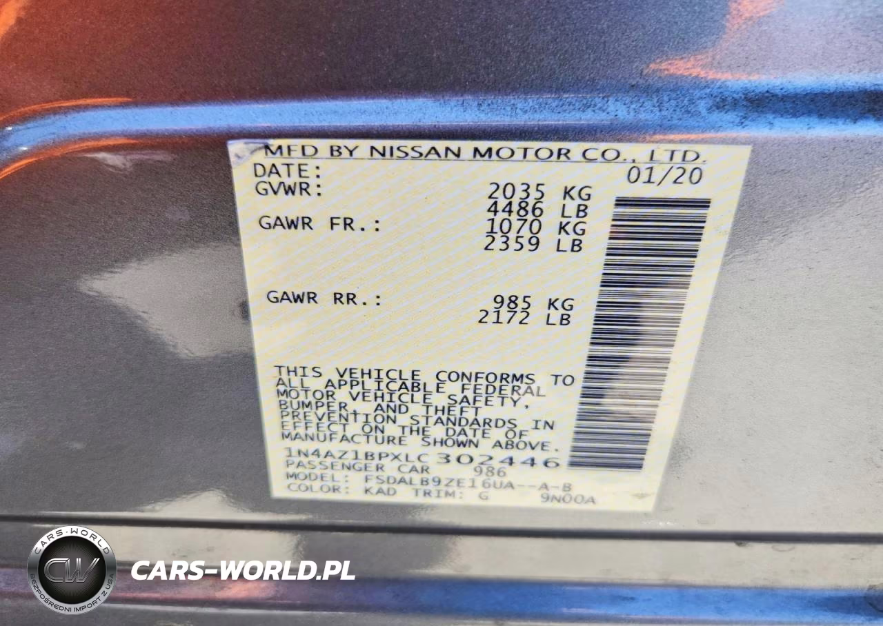 2020 Nissan Leaf S VIN:1N4AZ1BPXLC302446 - 12