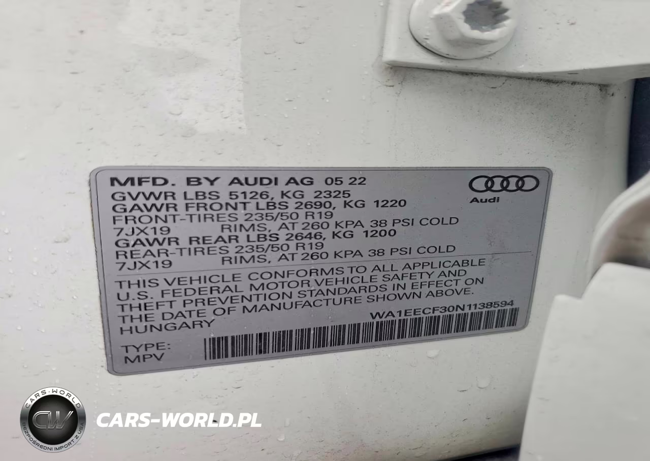 2022 Audi Q3 Premium Plus S Line 45 VIN:WA1EECF30N1138594 - 14
