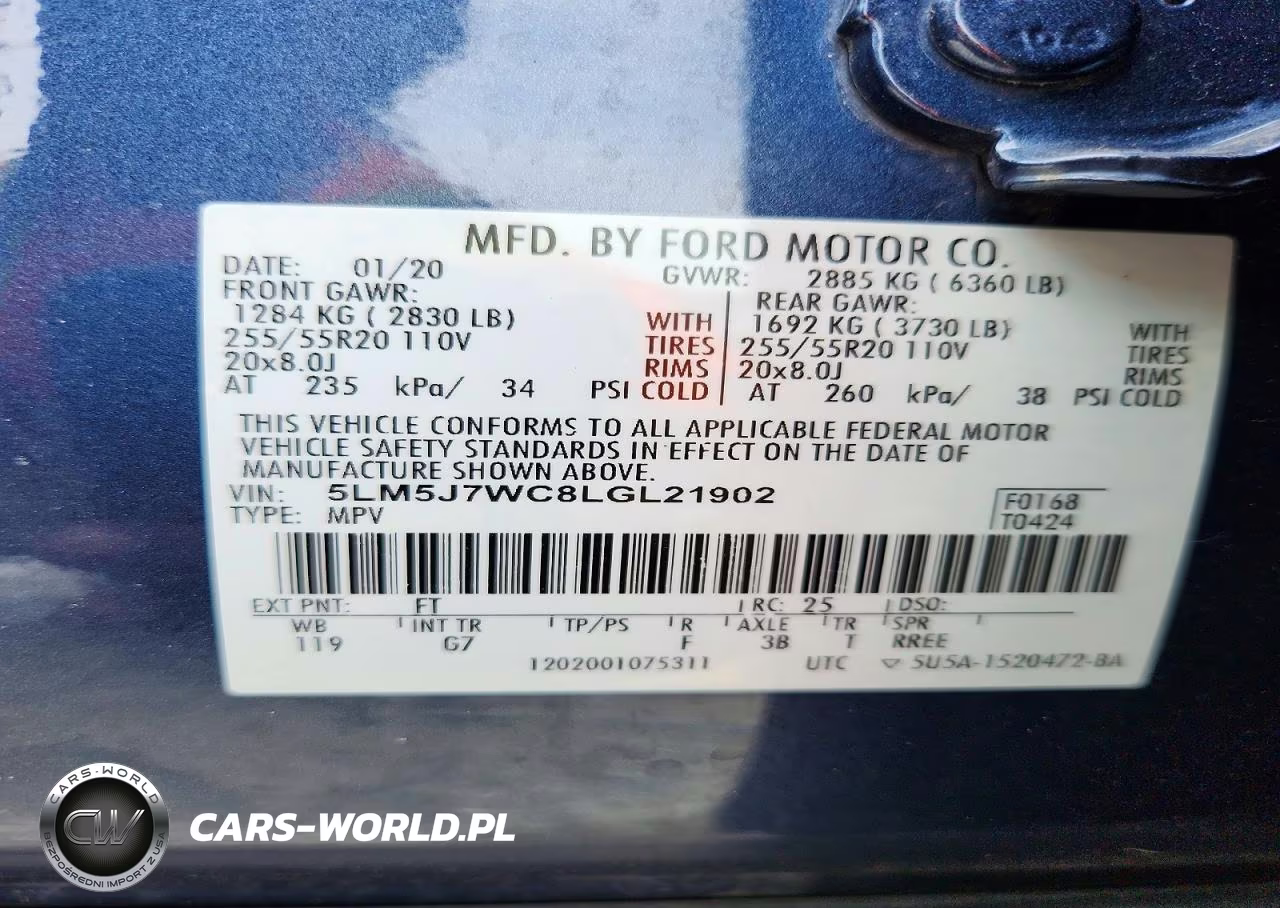 2020 Lincoln Aviator Reserve VIN:5LM5J7WC8LGL21902 - 13