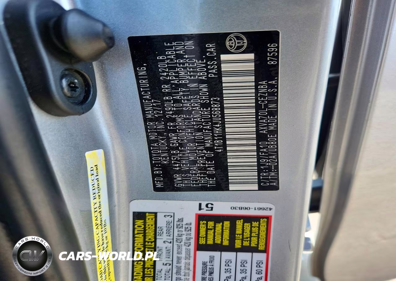 2018 Toyota Camry Le VIN:4T1B11HK4JU568873 - 12