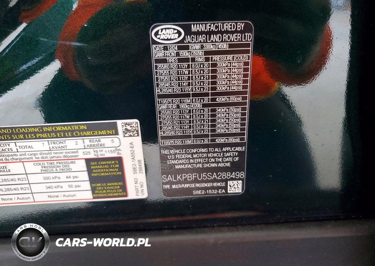 2025 Land Rover Range Rover Se VIN:SALKPBFU5SA288498 - 14