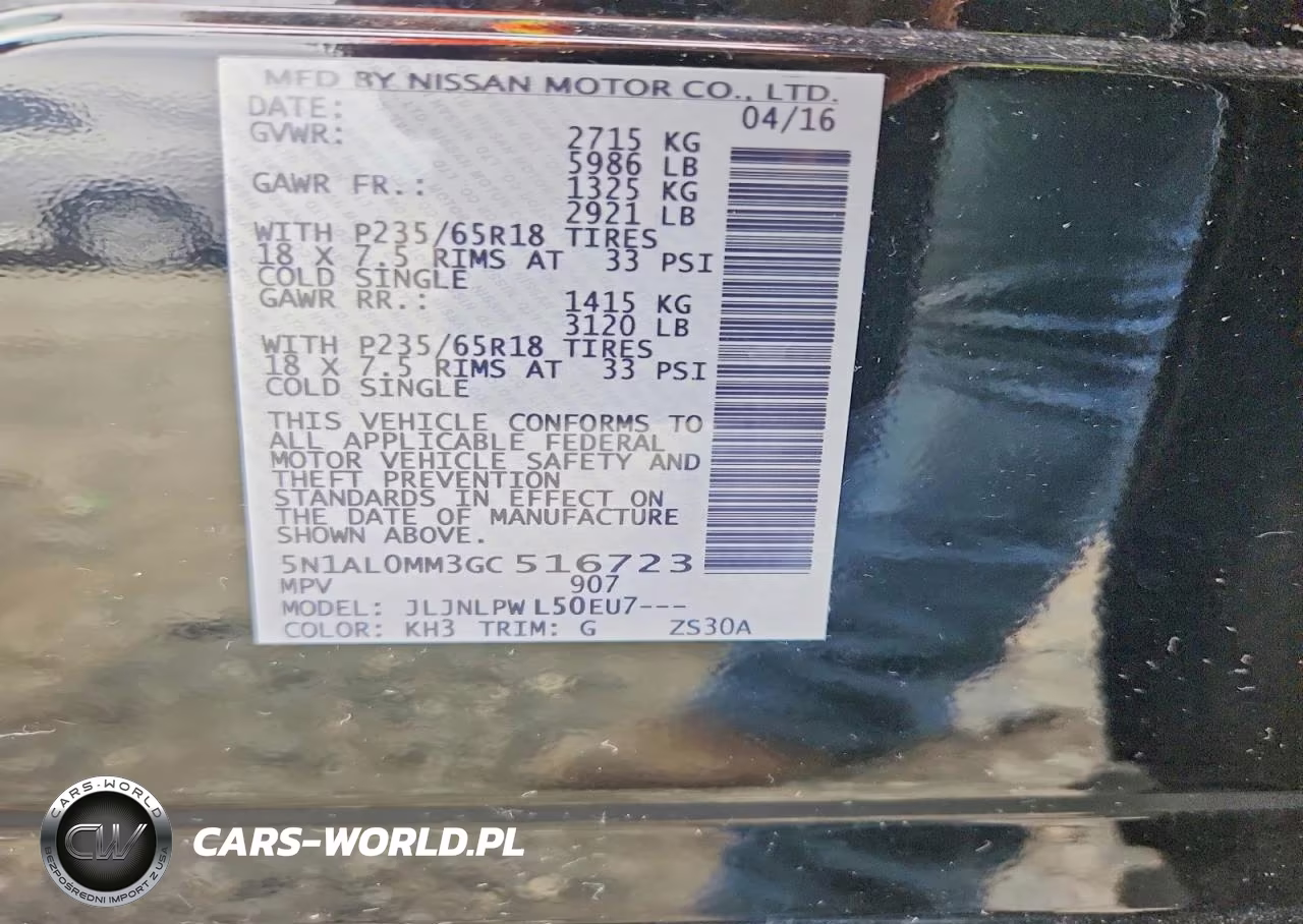 2016 Infiniti Qx60 Base VIN:5N1AL0MM3GC516723 - 14