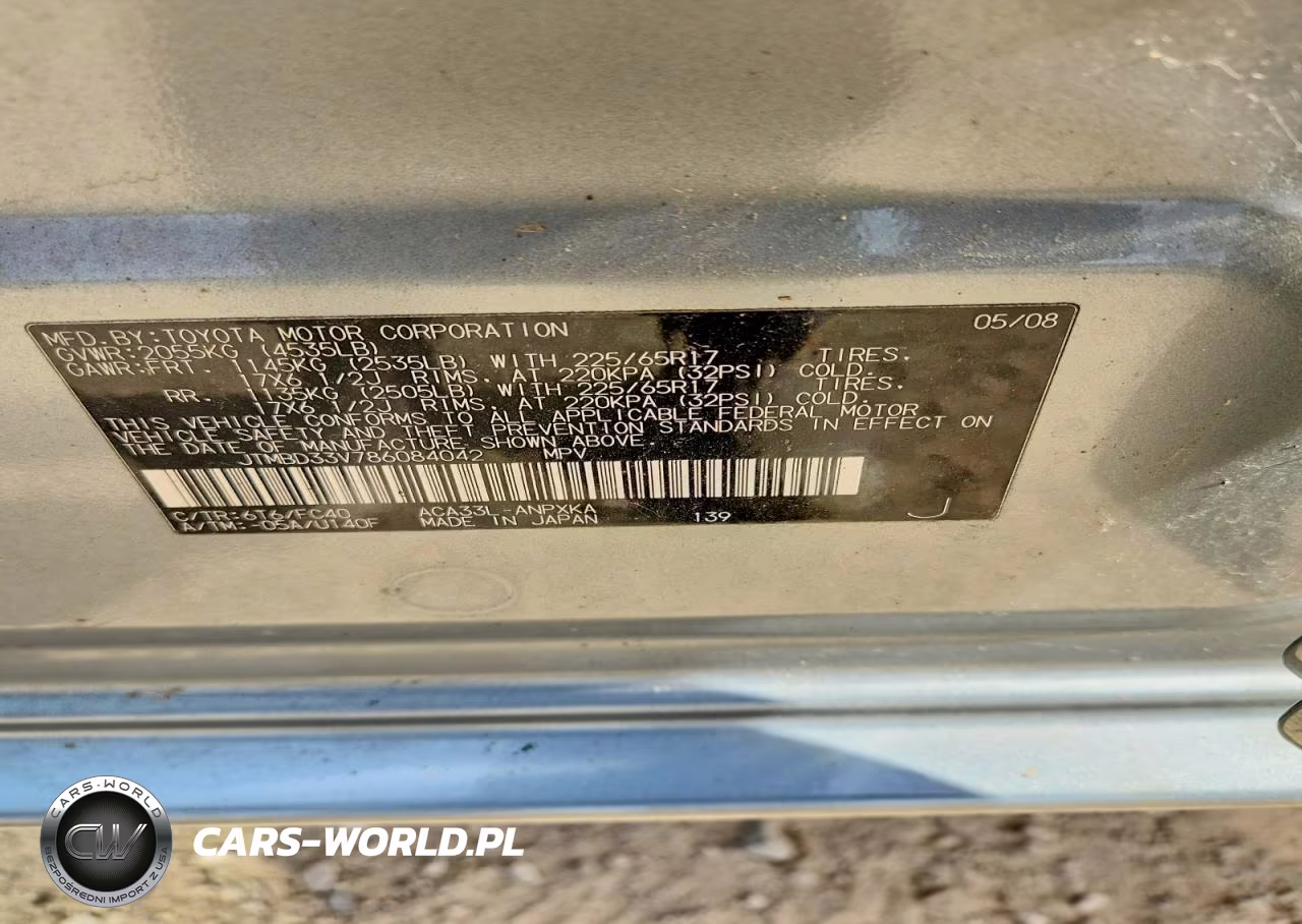 2008 Toyota Rav4 Base VIN:JTMBD33V786084042 - 13