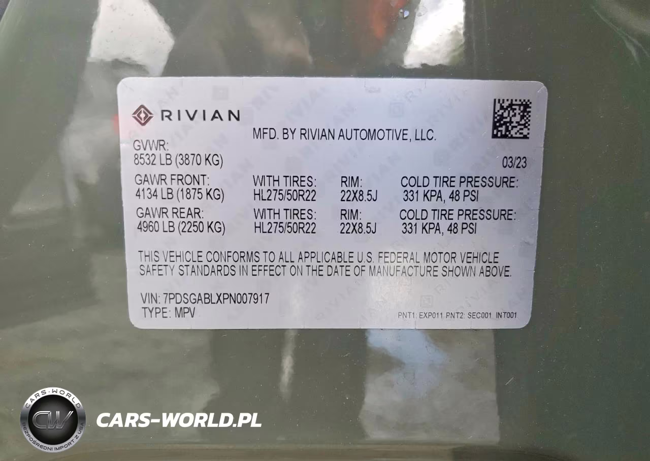 2023 Rivian R1S Launch Edition VIN:7PDSGABLXPN007917 - 14
