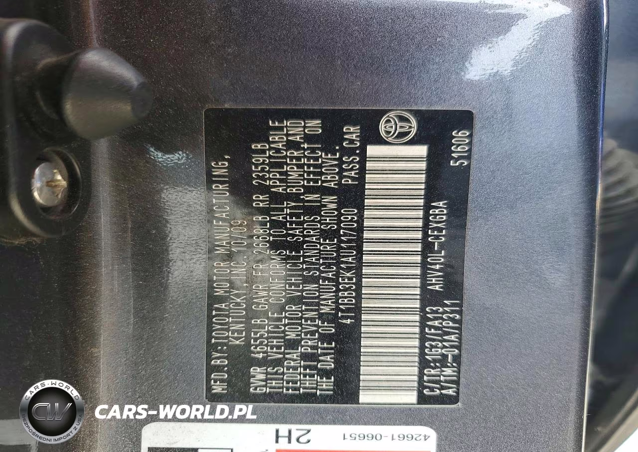 2010 Toyota Camry Hybrid VIN:4T1BB3EK1AU117090 - 12