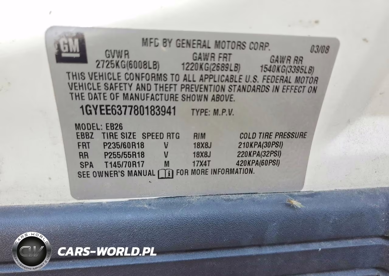 2008 Cadillac Srx VIN:1GYEE637780183941 - 13