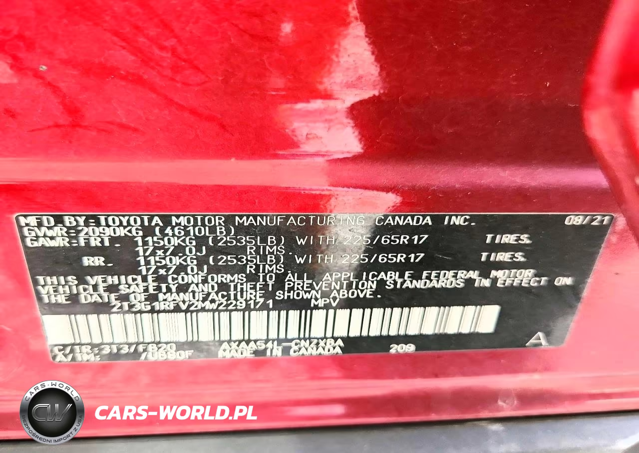 2021 Toyota Rav4 Le VIN:2T3G1RFV2MW229171 - 14