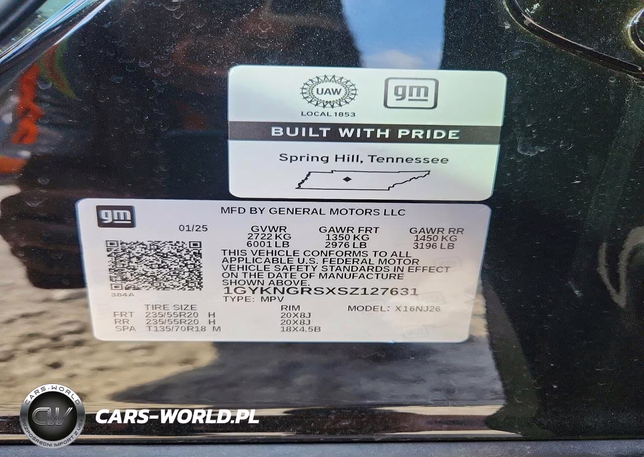 2025 Cadillac Xt5 Sport VIN:1GYKNGRSXSZ127631 - 13