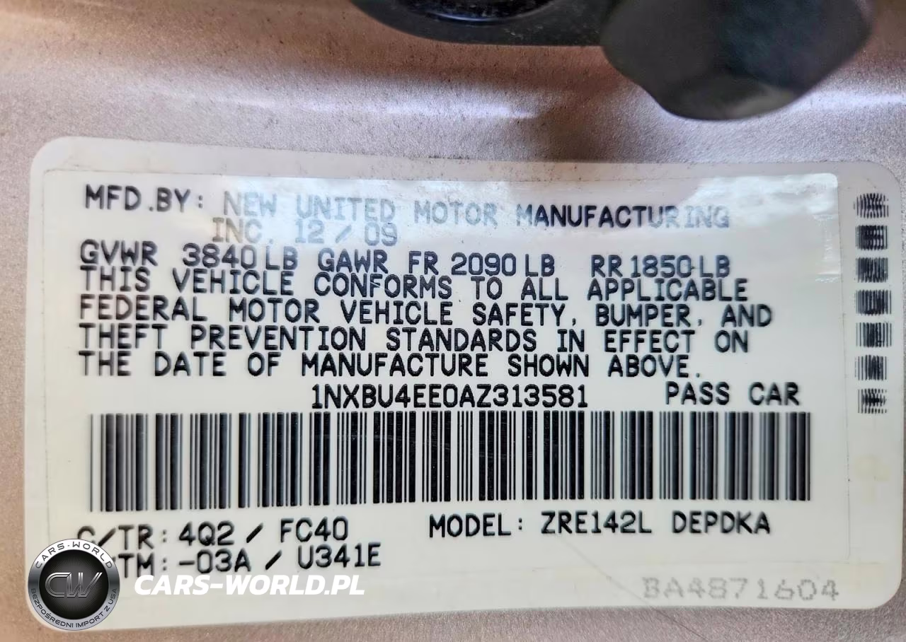 2010 Toyota Corolla Le VIN:1NXBU4EE0AZ313581 - 13