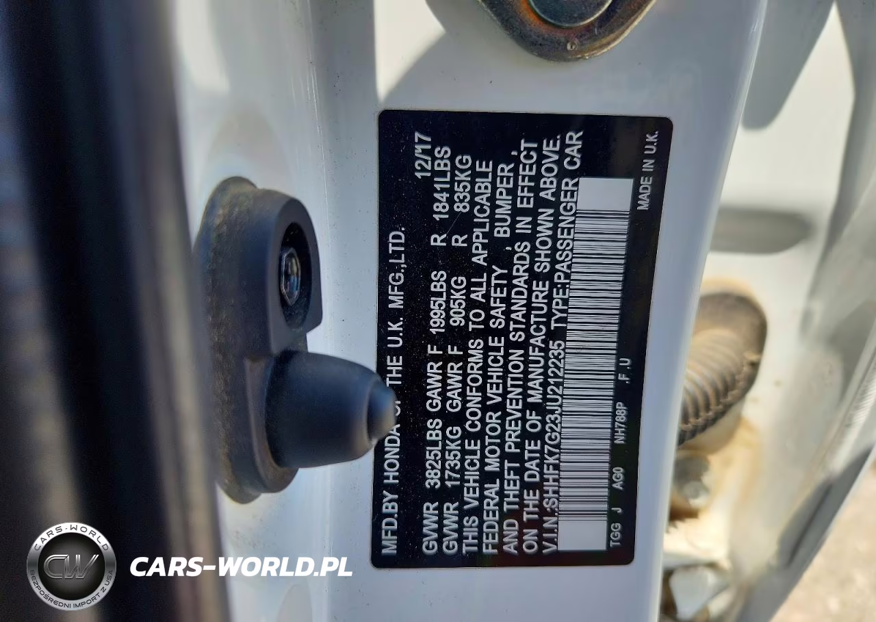 2018 Honda Civic Lx VIN:SHHFK7G23JU212235 - 12
