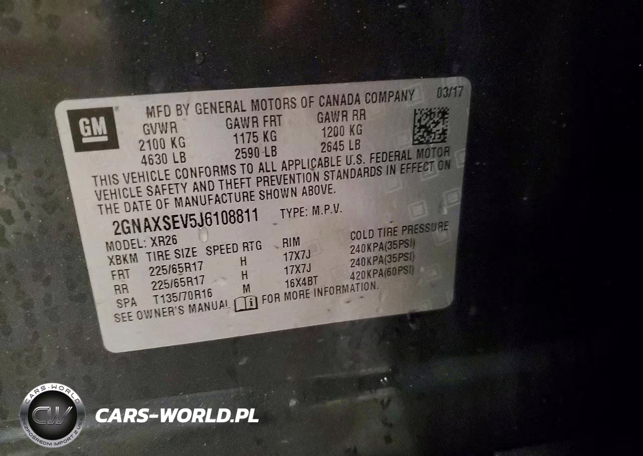 2018 Chevrolet Equinox Lt VIN:2GNAXSEV5J6108811 - 13