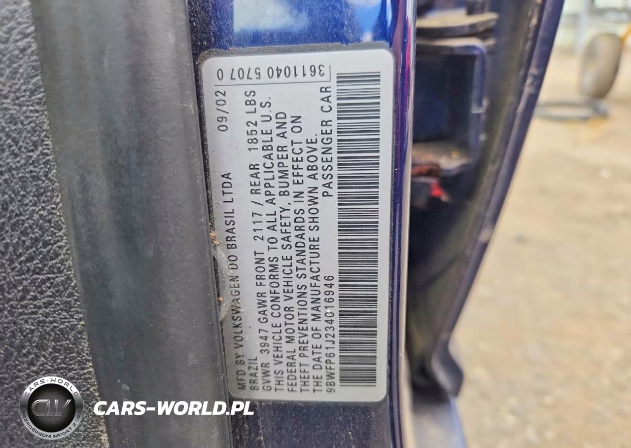 2003 Volkswagen Golf Gl Tdi VIN:9BWFP61J234016946 - 13