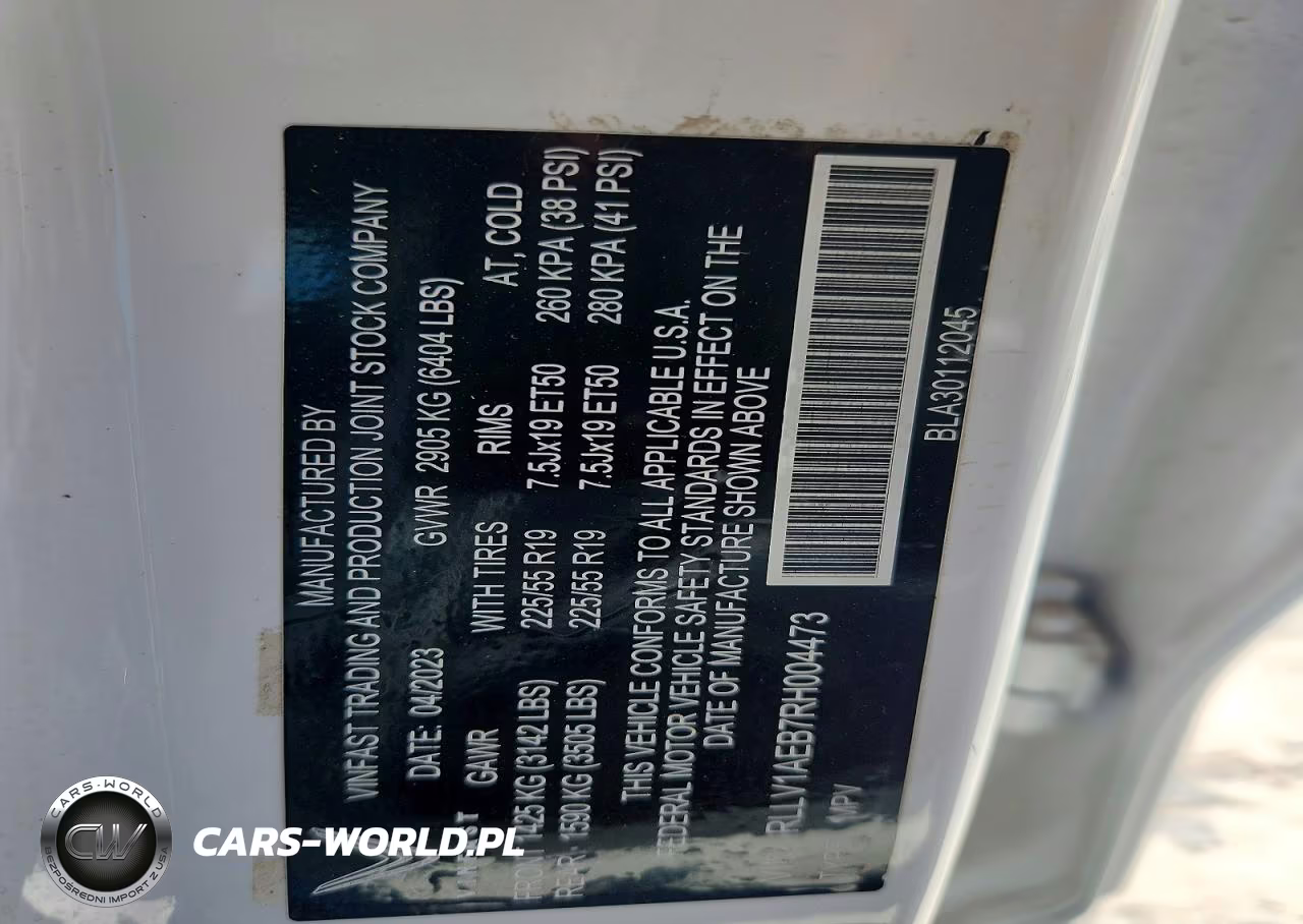 2024 VINFAST VF 8 VIN:RLLV1AEB7RH004473 - 12