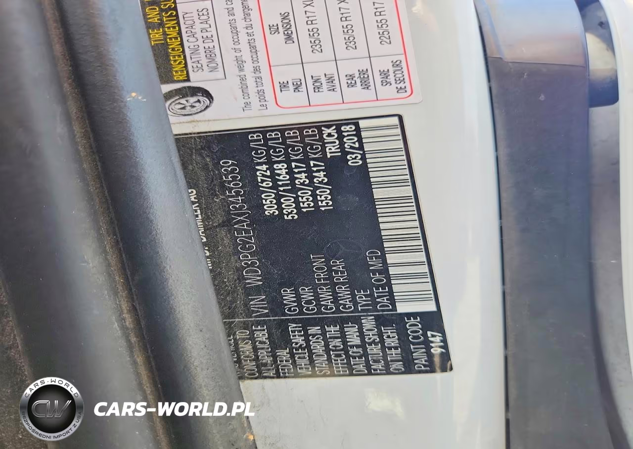 2018 Mercedes-Benz Metris VIN:WD3PG2EAXJ3456539 - 13