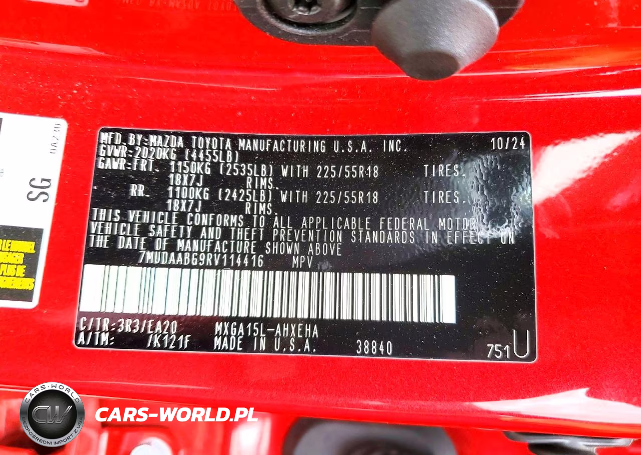 2024 Toyota Corolla Cross Xle VIN:7MUDAABG9RV114416 - 13