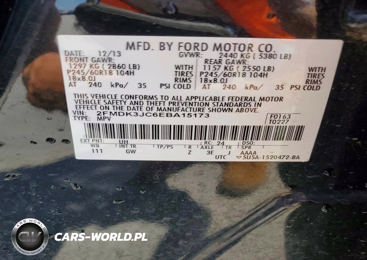 2014 Ford Edge Sel VIN:2FMDK3JC6EBA15173 - 14