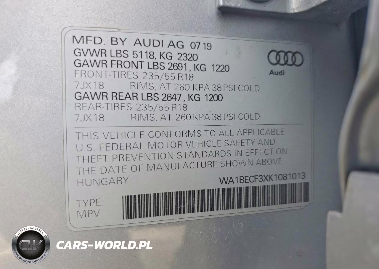2019 Audi Q3 Premium Plus VIN:WA1BECF3XK1081013 - 14