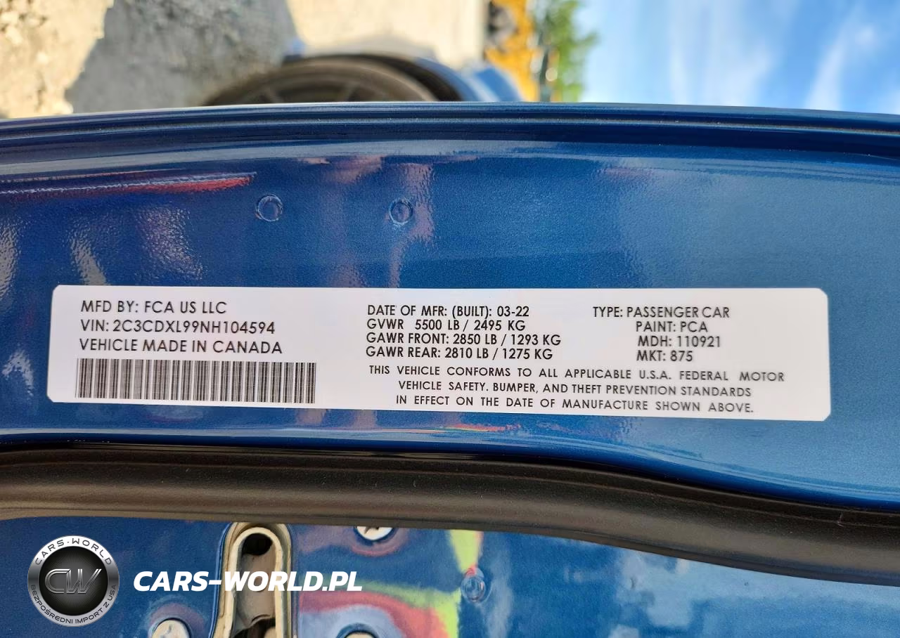 2022 Dodge Charger Srt Hellcat VIN:2C3CDXL99NH104594 - 12