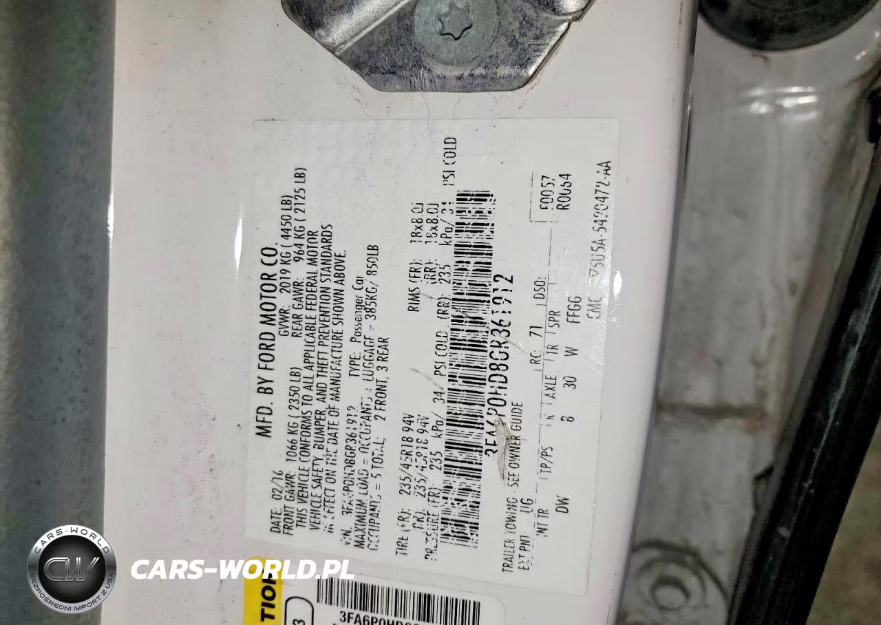 2016 Ford Fusion Se VIN:3FA6P0HD8GR361912 - 12