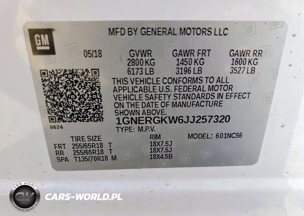 2018 Chevrolet Traverse Lt VIN:1GNERGKW6JJ257320 - 13