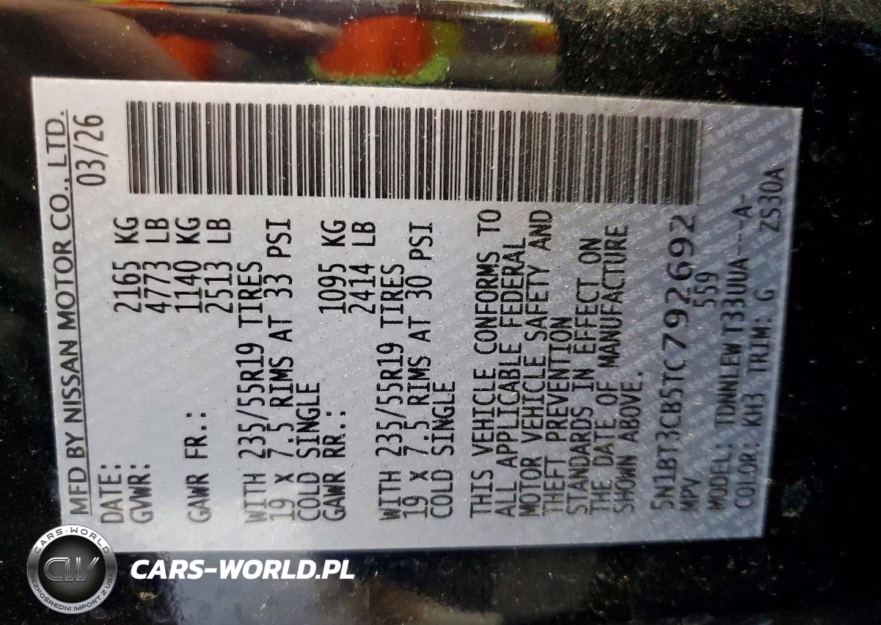 2026 Nissan Rogue Sl VIN:5N1BT3CB5TC792692 - 13