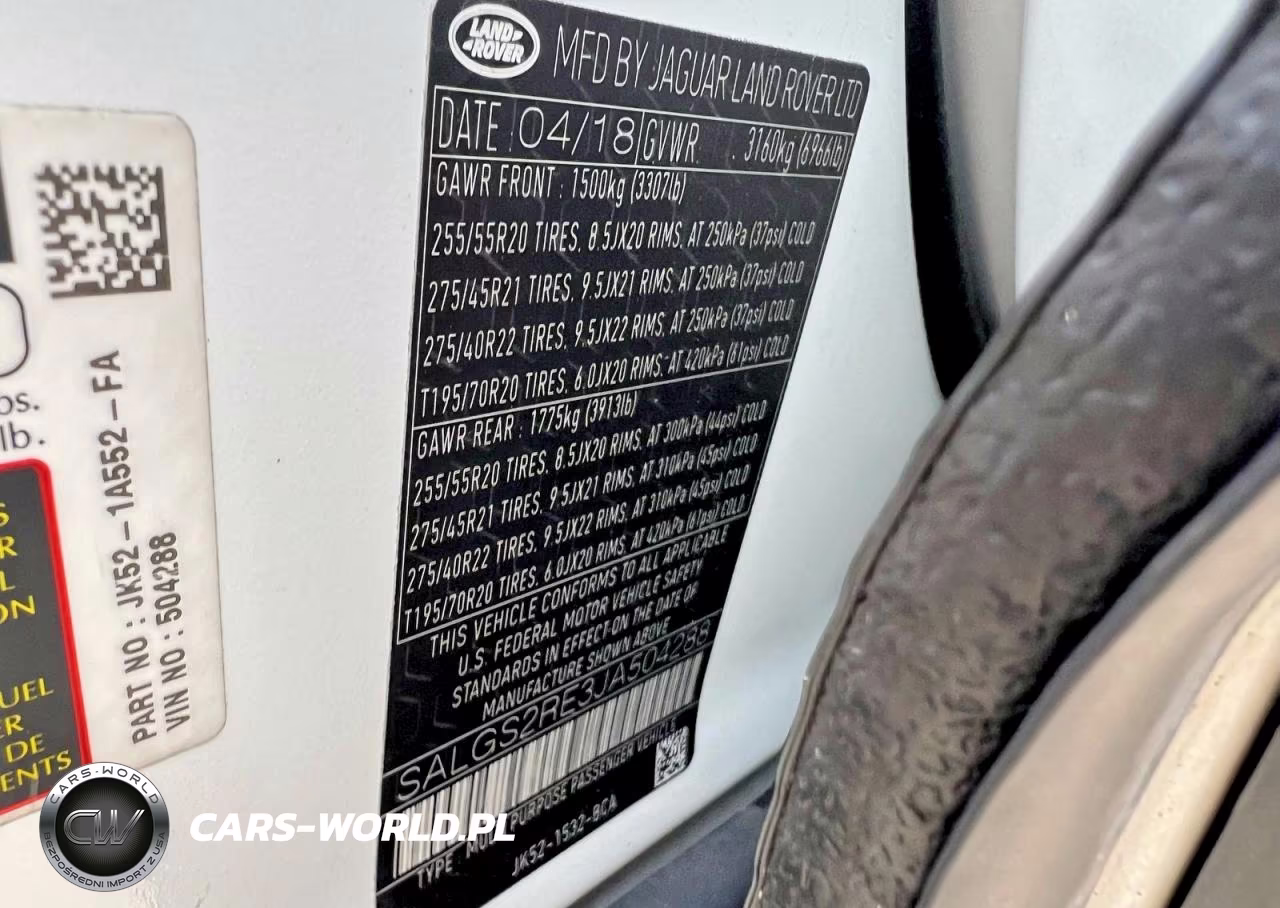 2018 Land Rover Range Rover Supercharged VIN:SALGS2RE3JA504288 - 10