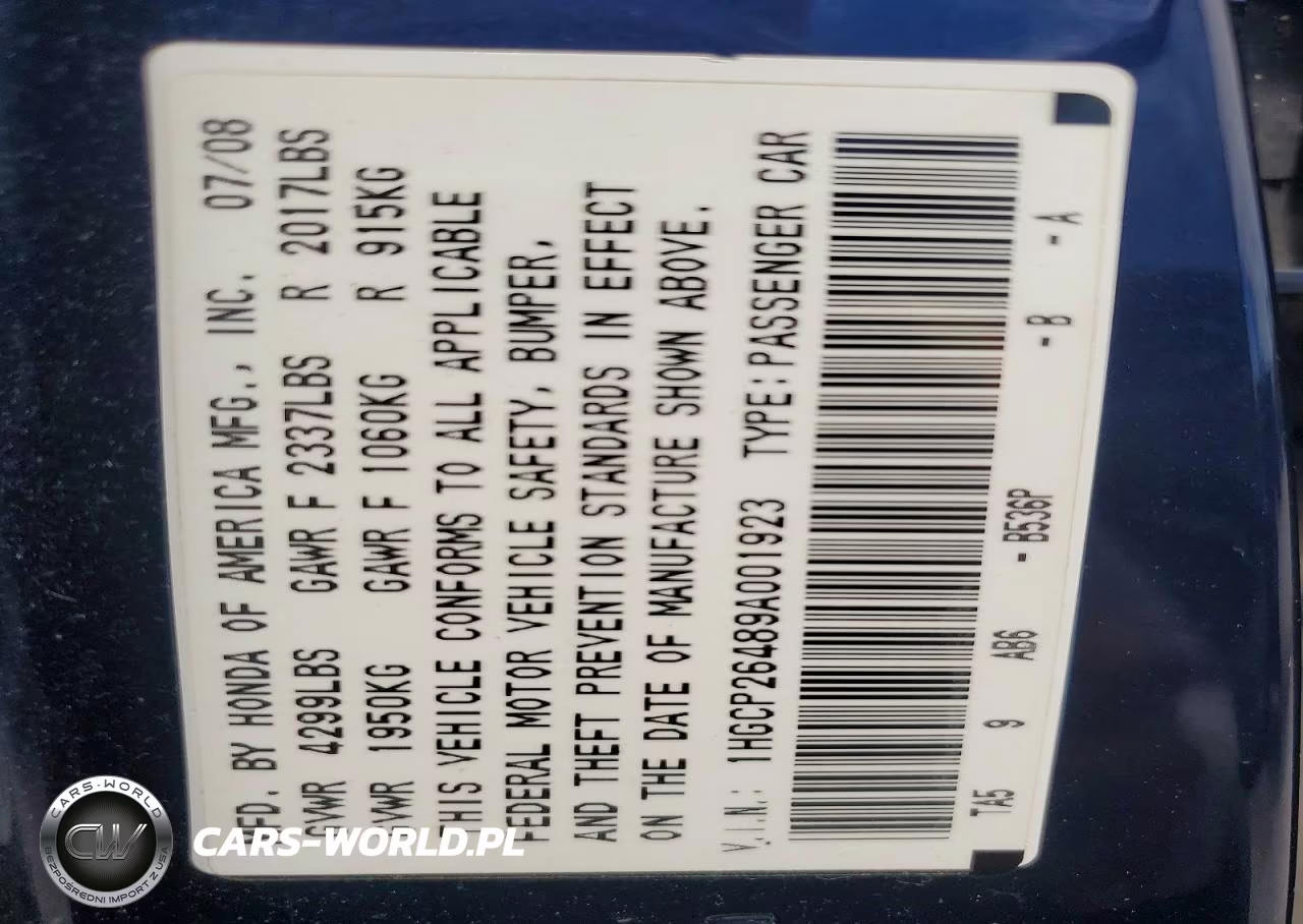 2009 Honda Accord Lxp VIN:1HGCP26489A001923 - 12