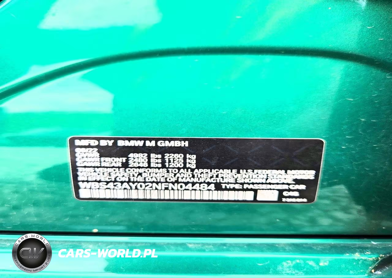 2022 BMW M3 Competition VIN:WBS43AY02NFN04484 - 13