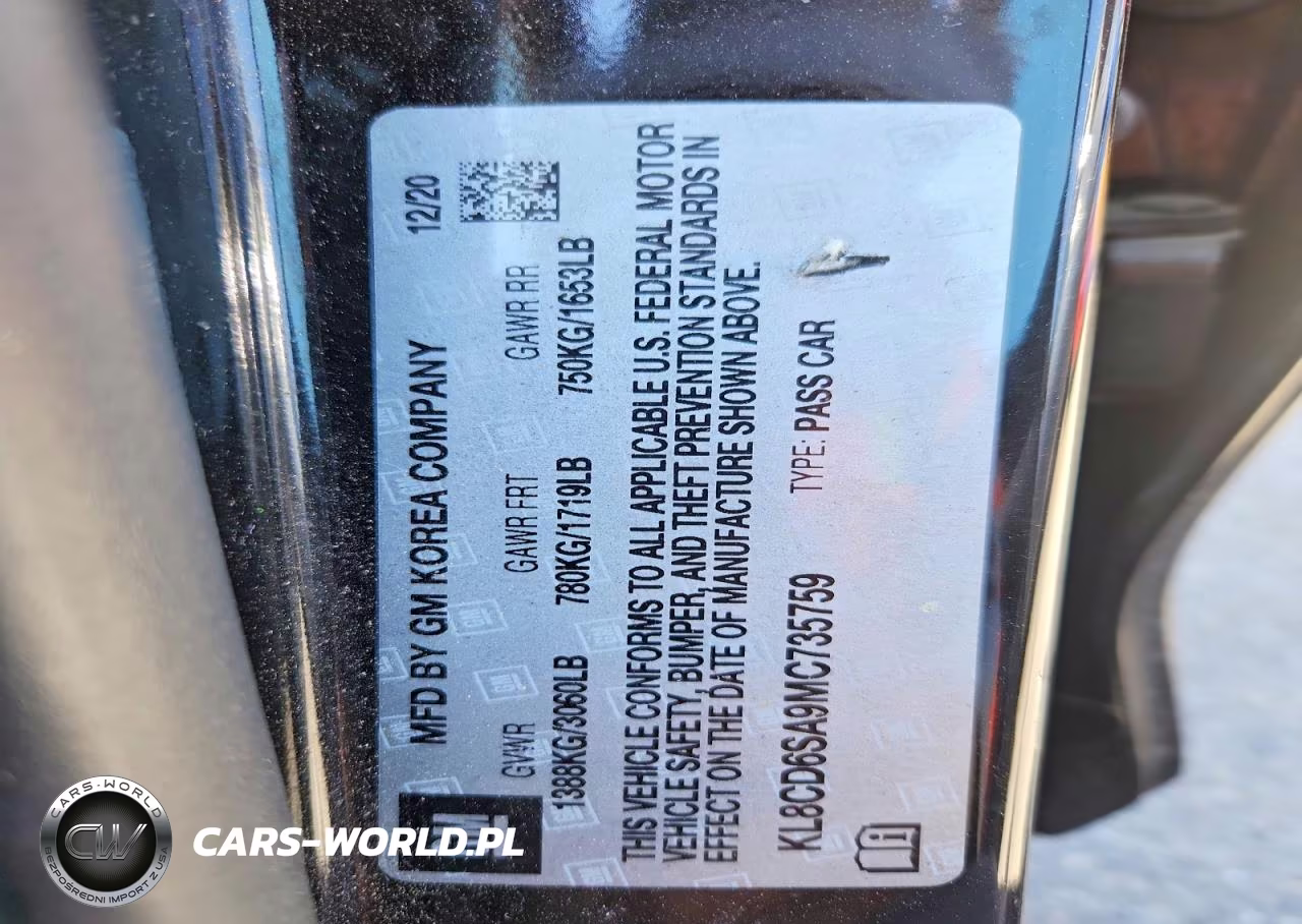 2021 Chevrolet Spark 1Lt VIN:KL8CD6SA9MC735759 - 12
