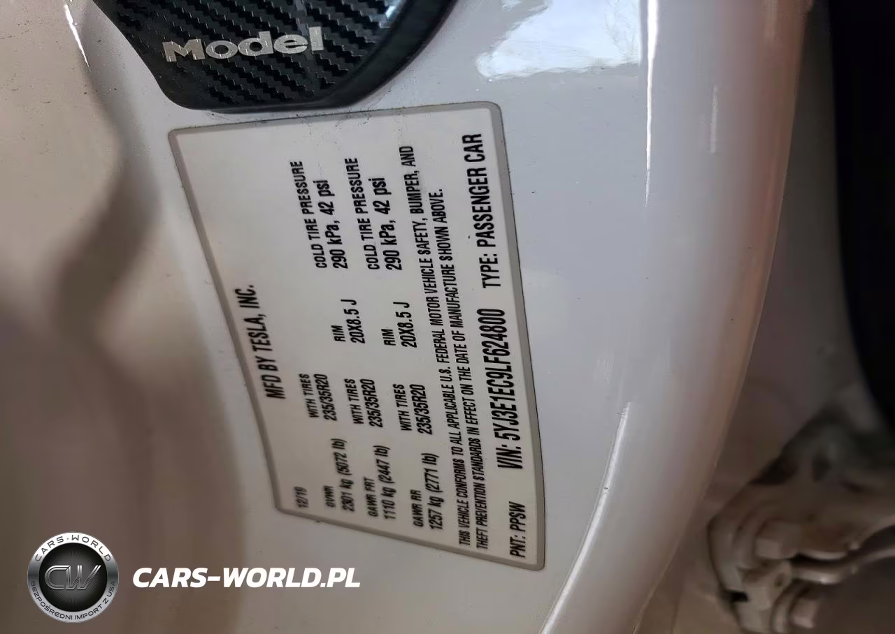 2020 Tesla Model 3 VIN:5YJ3E1EC9LF624800 - 14