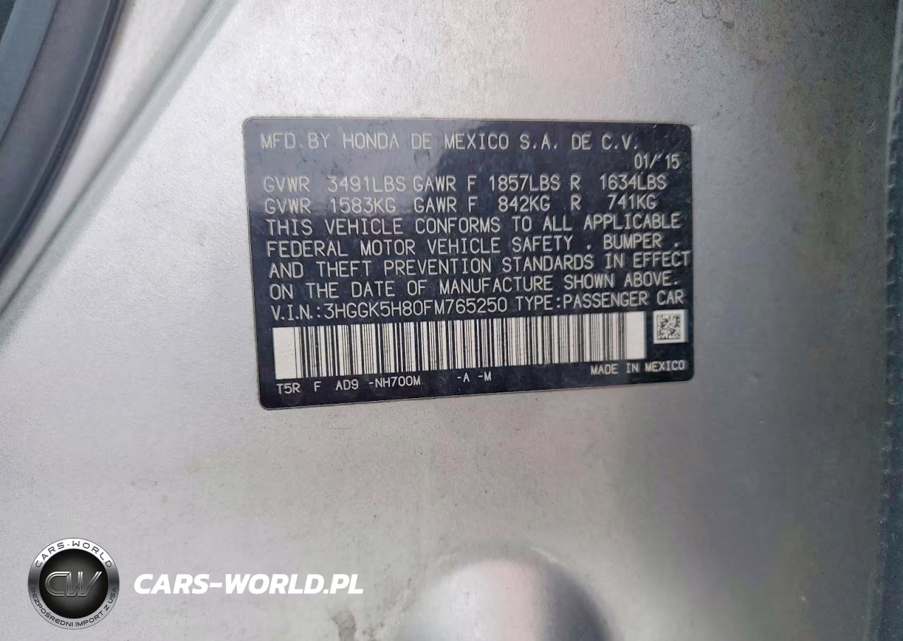 2015 Honda Fit Ex VIN:3HGGK5H80FM765250 - 13