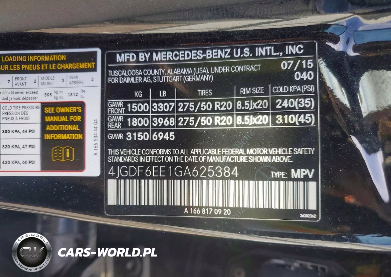 2016 Mercedes-Benz Gl 450 4Matic VIN:4JGDF6EE1GA625384 - 13