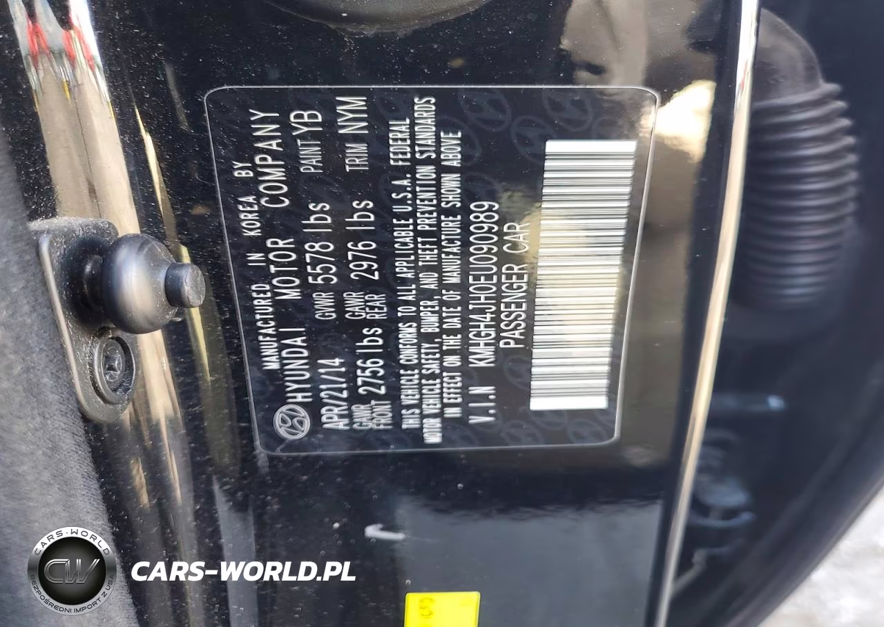 2014 Hyundai Equus Ultimate VIN:KMHGH4JH0EU090989 - 12