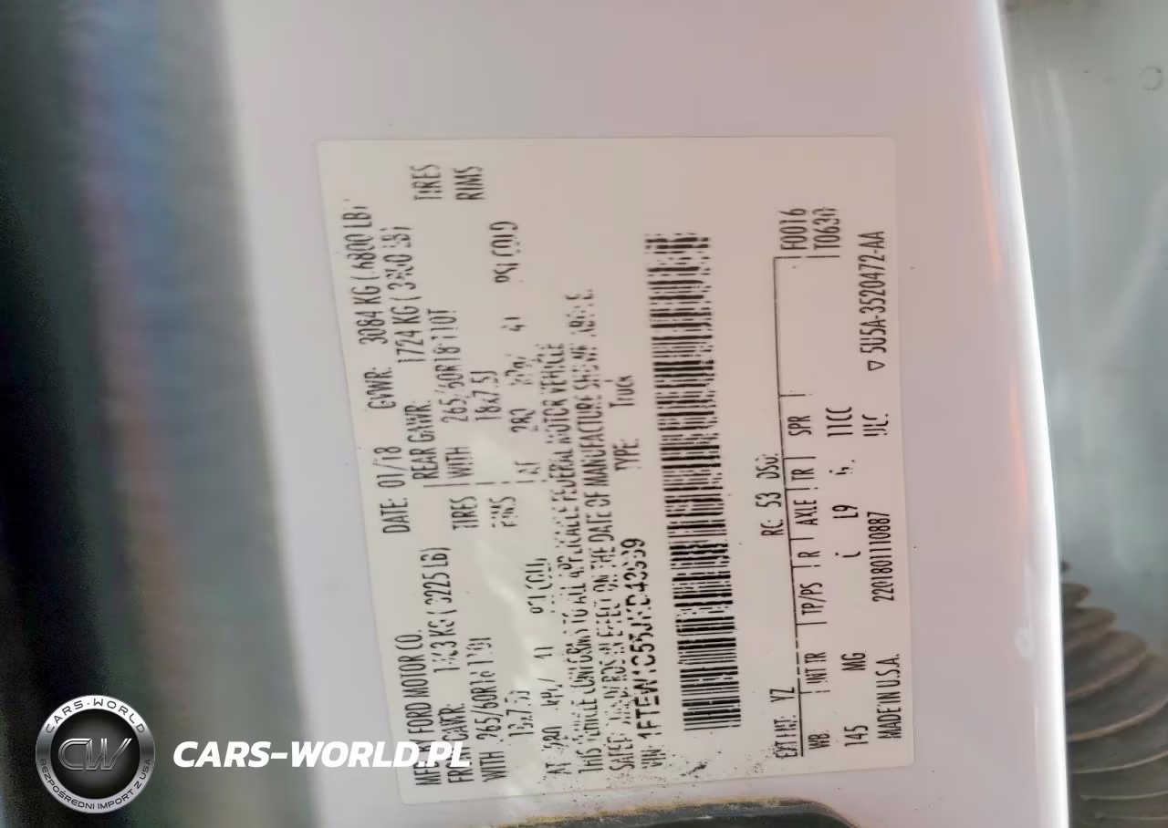 2018 Ford F150 Supercrew VIN:1FTEW1C55JKD43989 - 12