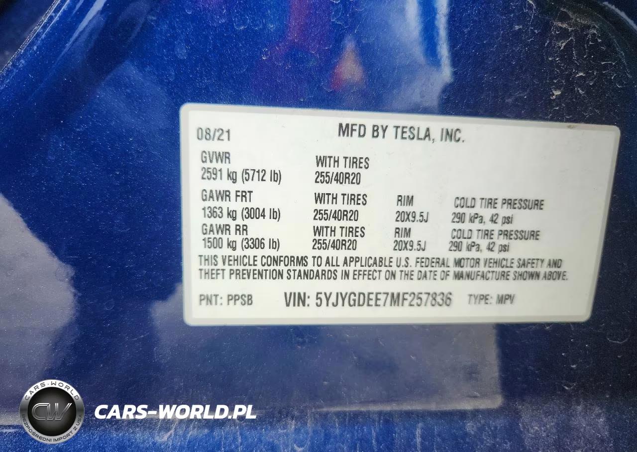 2021 Tesla Model Y VIN:5YJYGDEE7MF257836 - 14