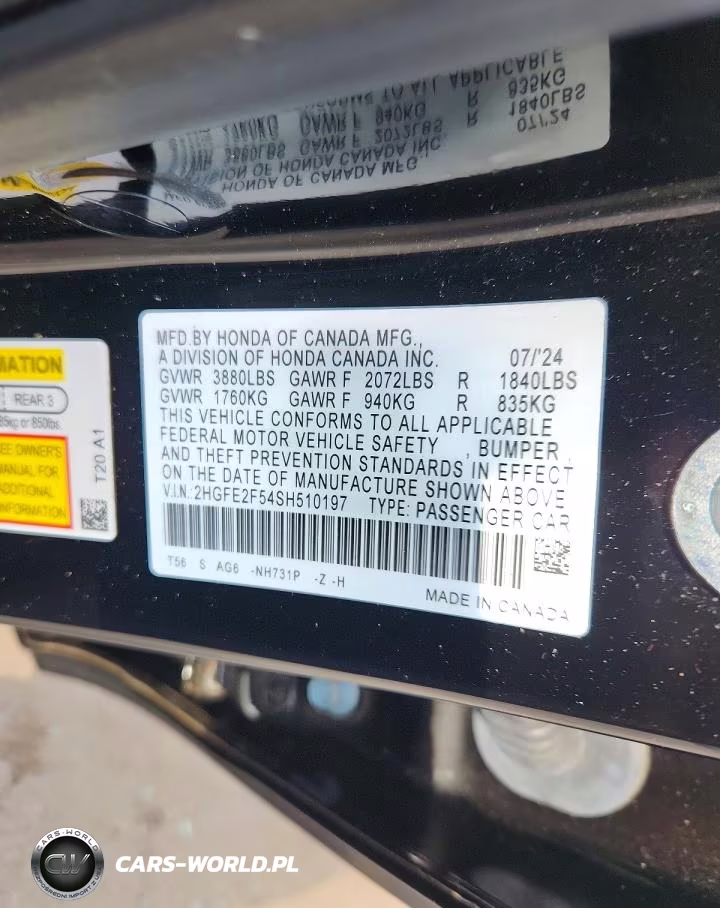 2025 Honda Civic Sport VIN:2HGFE2F54SH510197 - 12