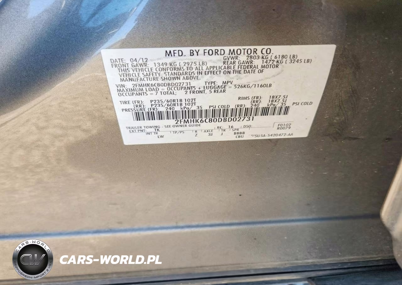 2013 Ford Flex Sel VIN:2FMHK6C80DBD02731 - 12