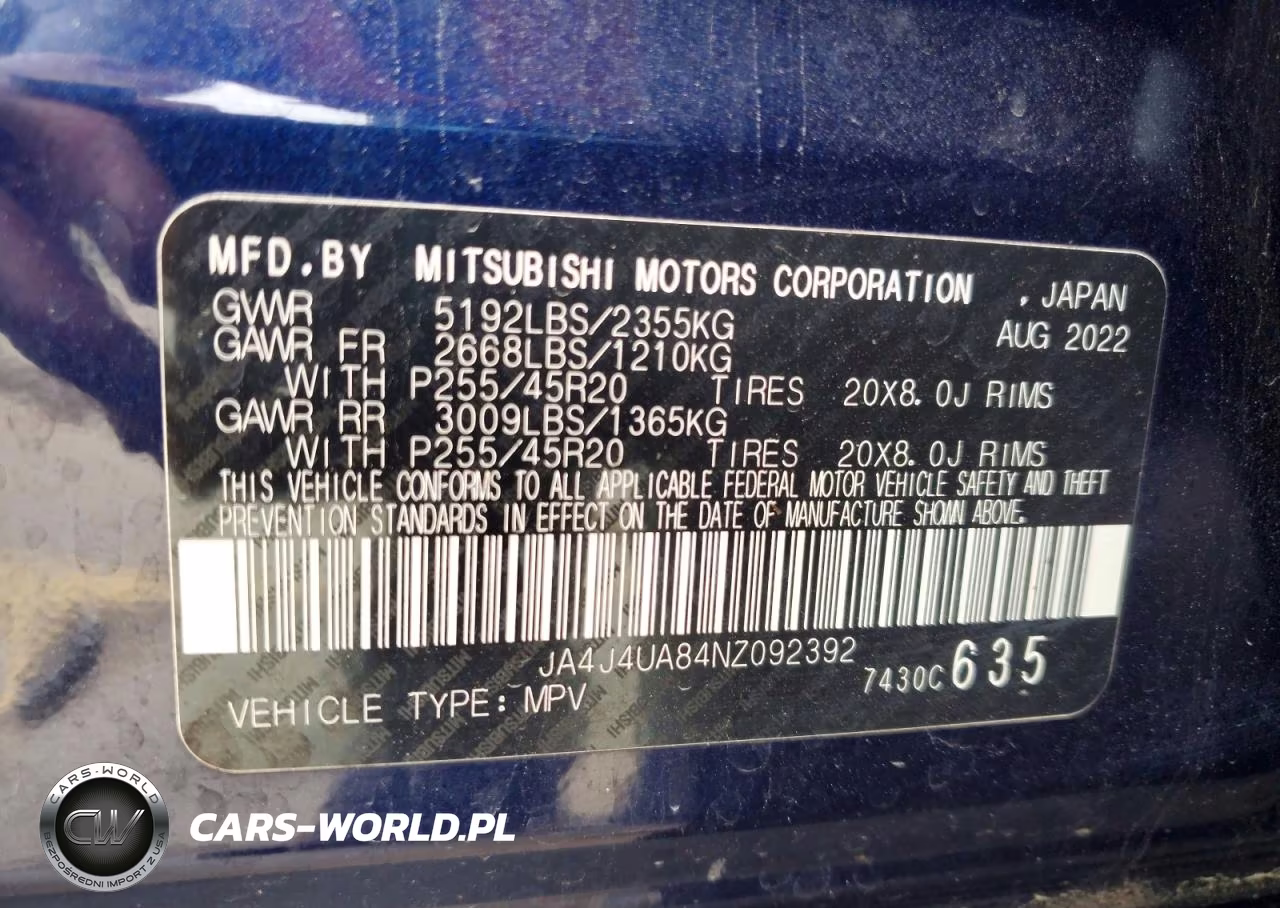 2022 Mitsubishi Outlander Se VIN:JA4J4UA84NZ092392 - 13