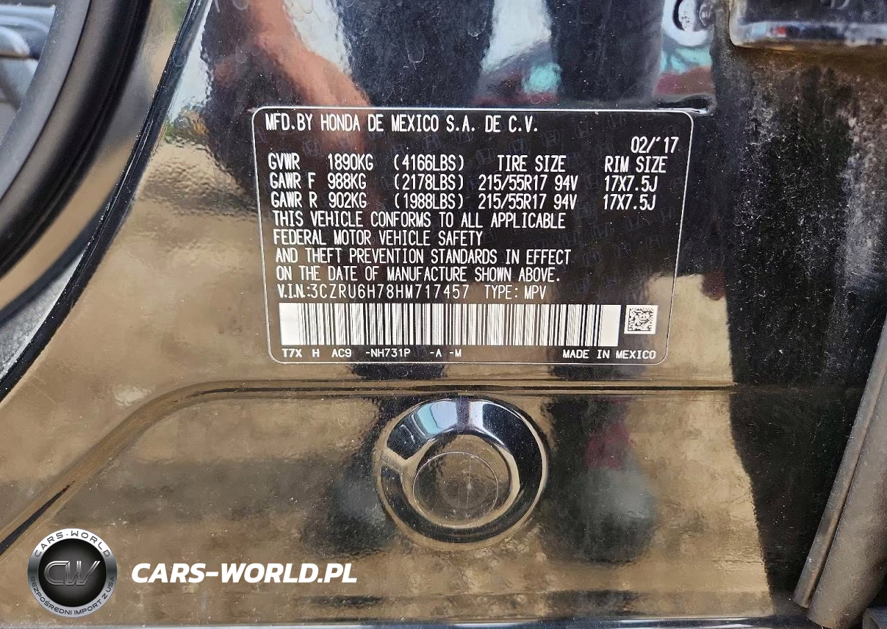 2017 Honda Hr-V Exl VIN:3CZRU6H78HM717457 - 14