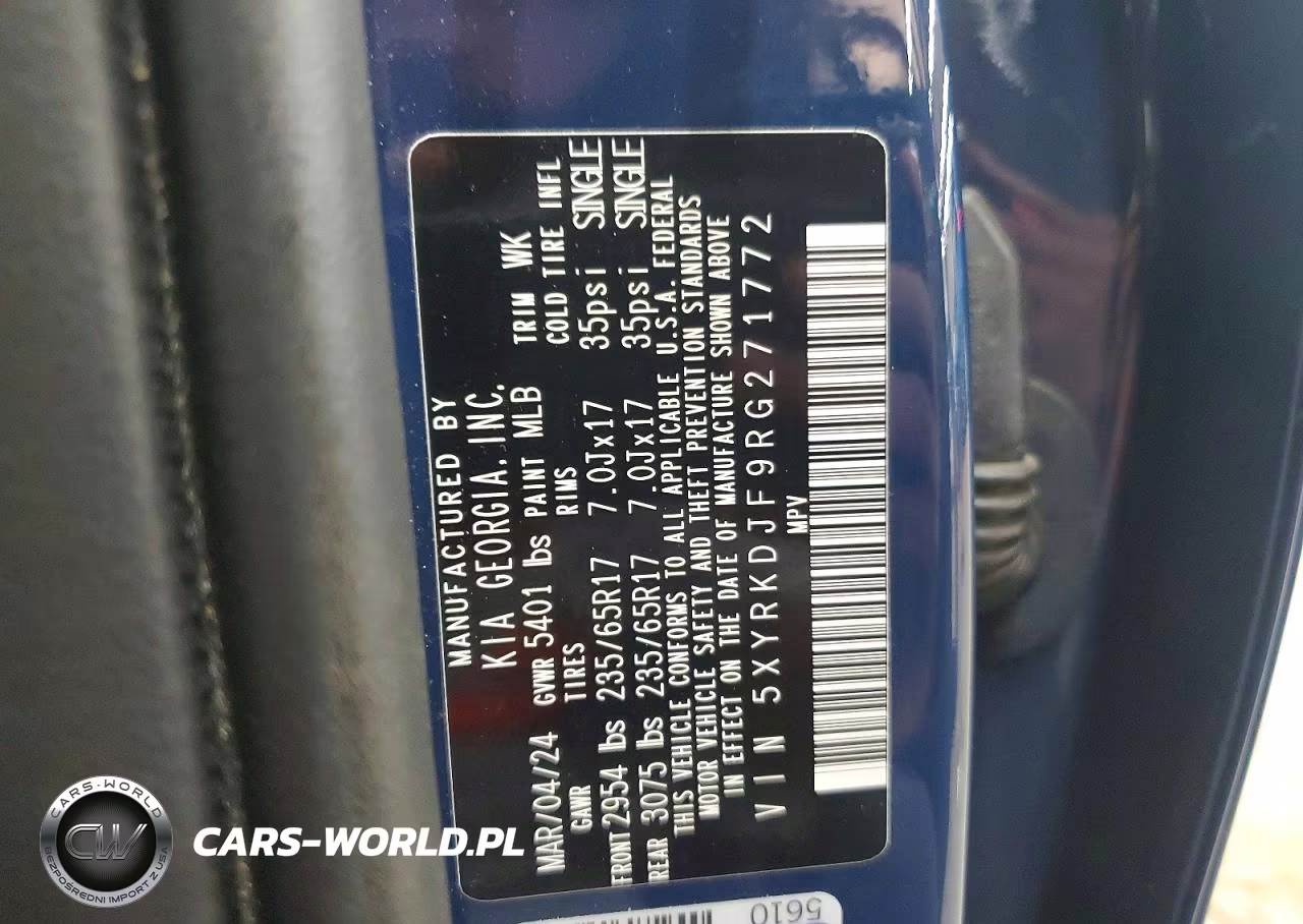 2024 Kia Sorento X-Pro Sx-Prestige VIN:5XYRKDJF9RG271772 - 12