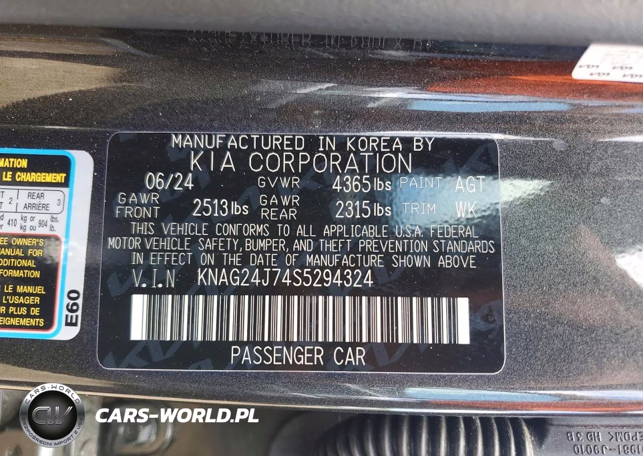 2025 Kia K5 Lxs VIN:KNAG24J74S5294324 - 12