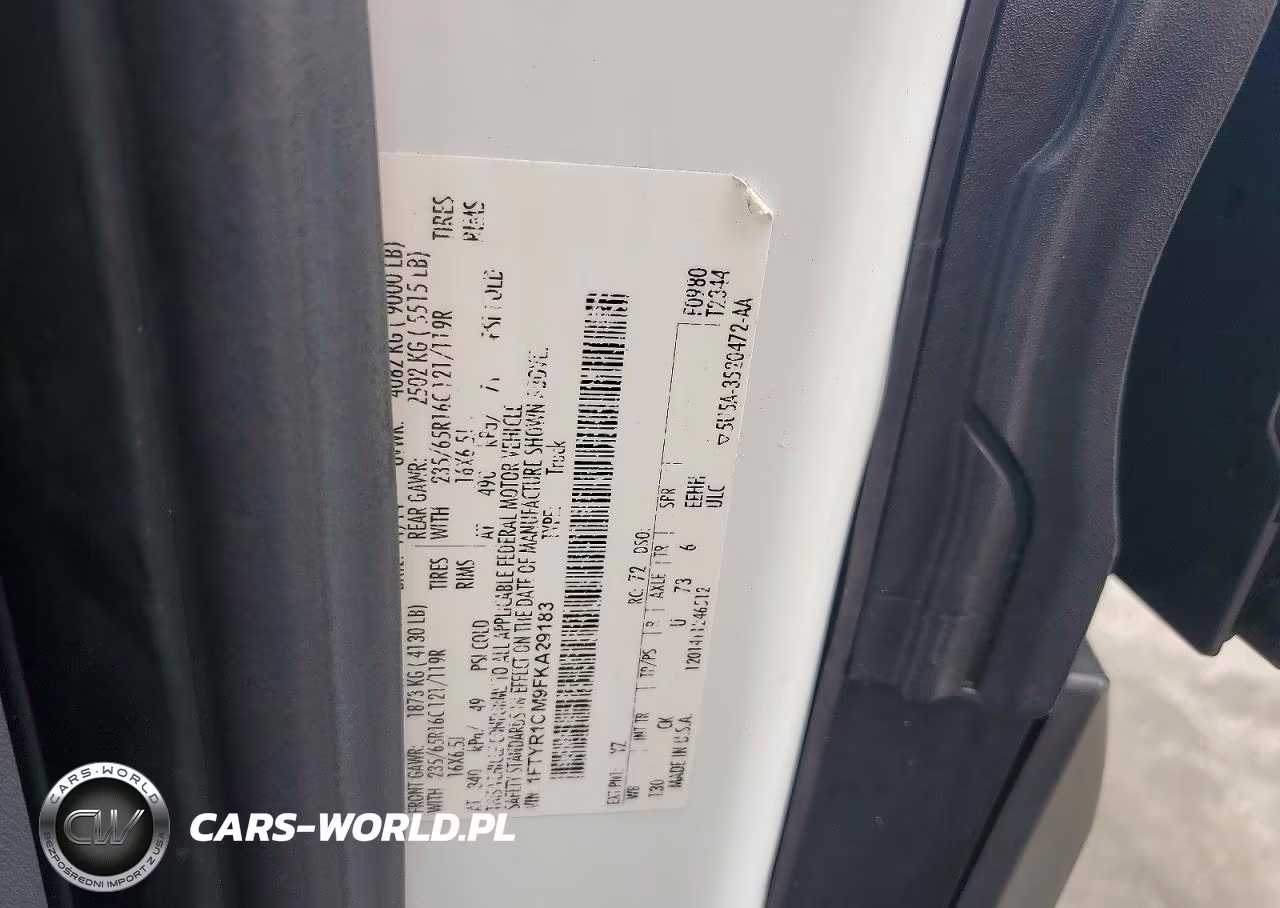 2015 Ford Transit T-250 VIN:1FTYR1CM9FKA29183 - 13