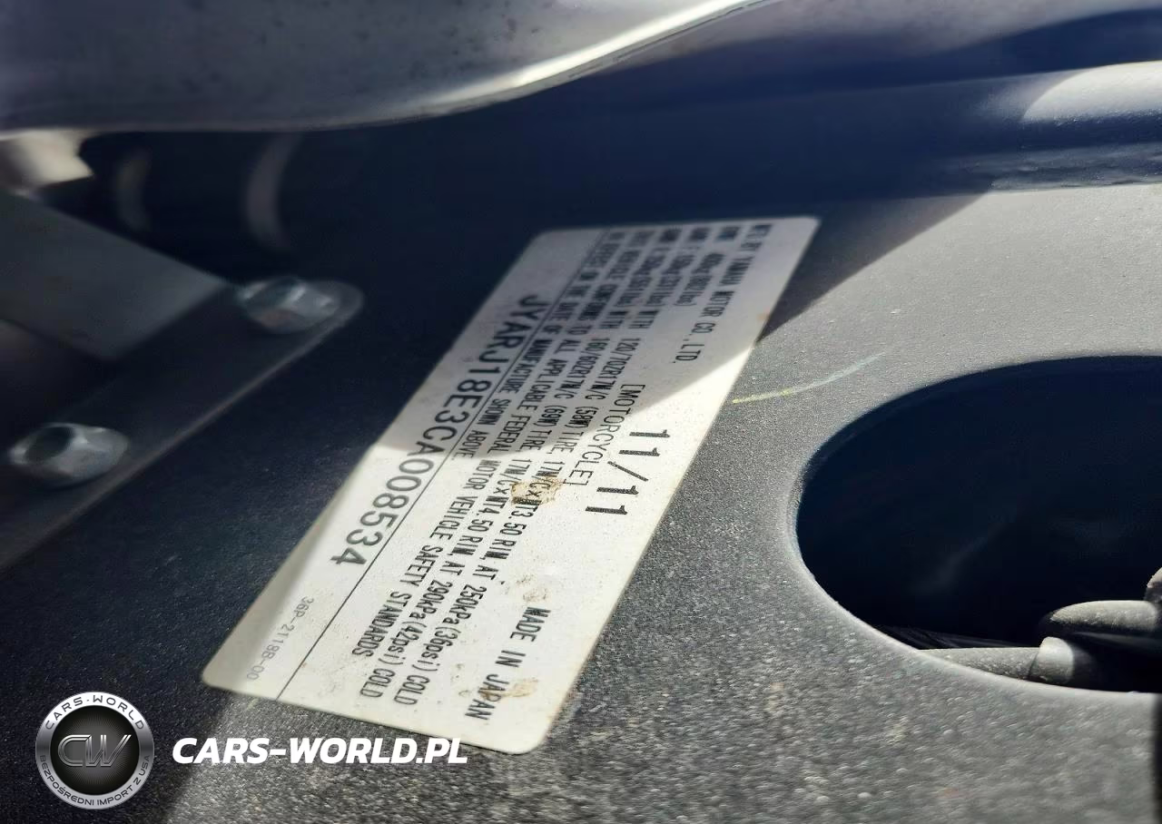 2012 Yamaha Fz6 R VIN:JYARJ18E3CA008534 - 9