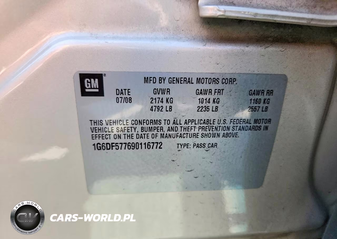 2009 Cadillac Cts VIN:1G6DF577690116772 - 12