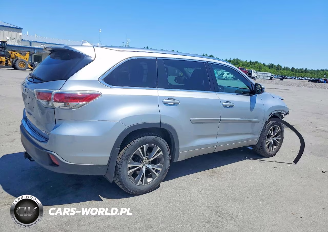 2016 Toyota Highlander Xle VIN:5TDJKRFH8GS290186 - 3