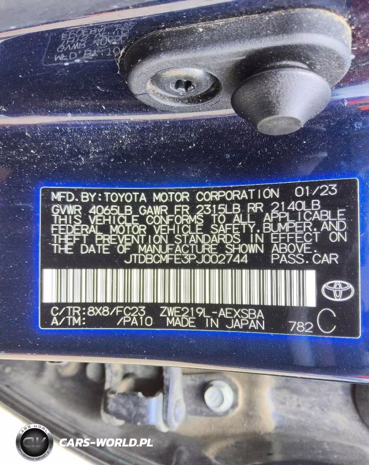 2023 Toyota Corolla Hybrid Se VIN:JTDBCMFE3PJ002744 - 12
