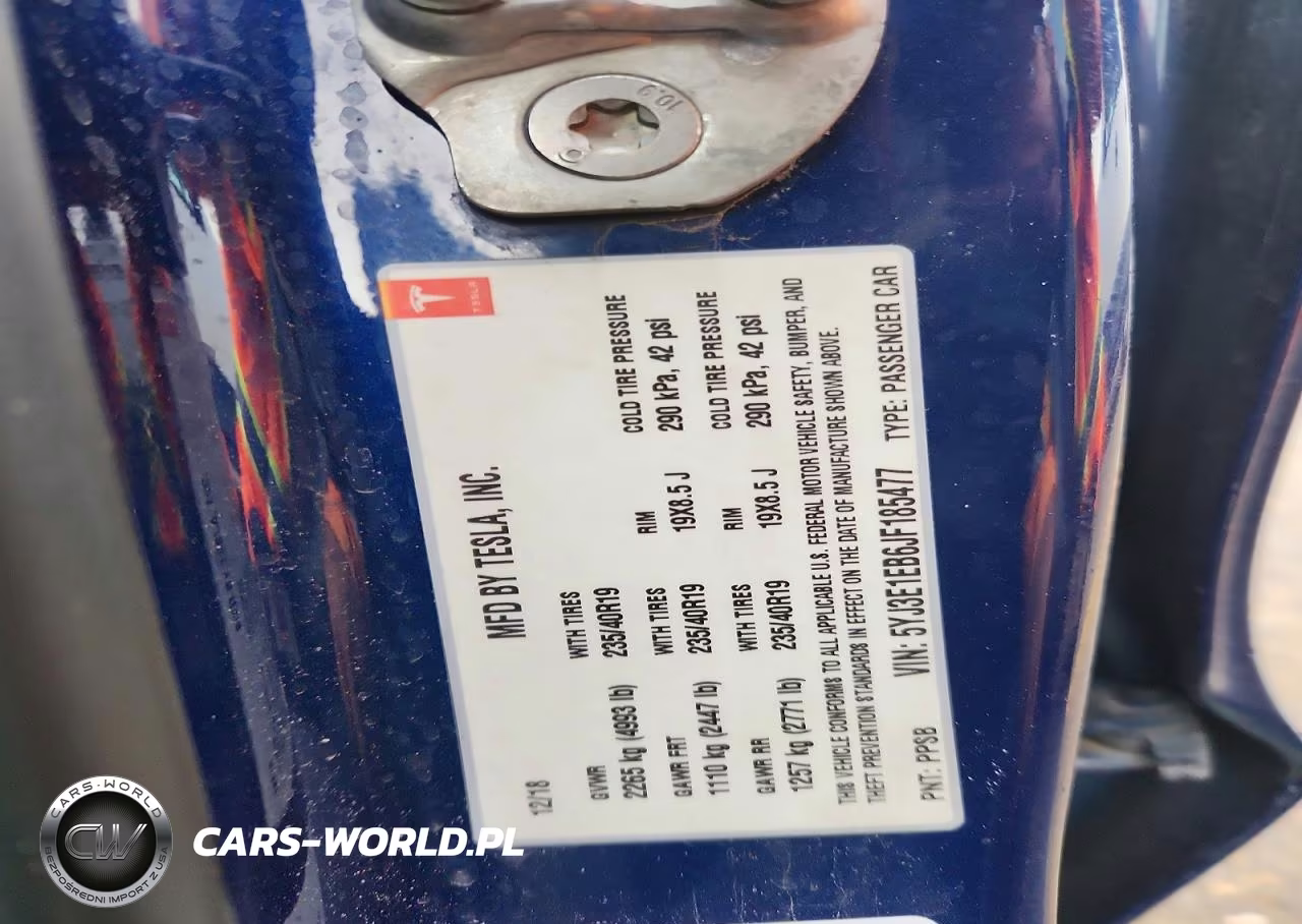 2018 Tesla Model 3 VIN:5YJ3E1EB6JF185477 - 13