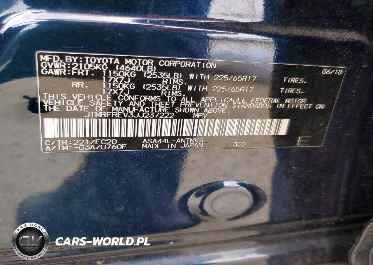 2018 Toyota Rav4 Xle VIN:JTMRFREV3JJ237222 - 13