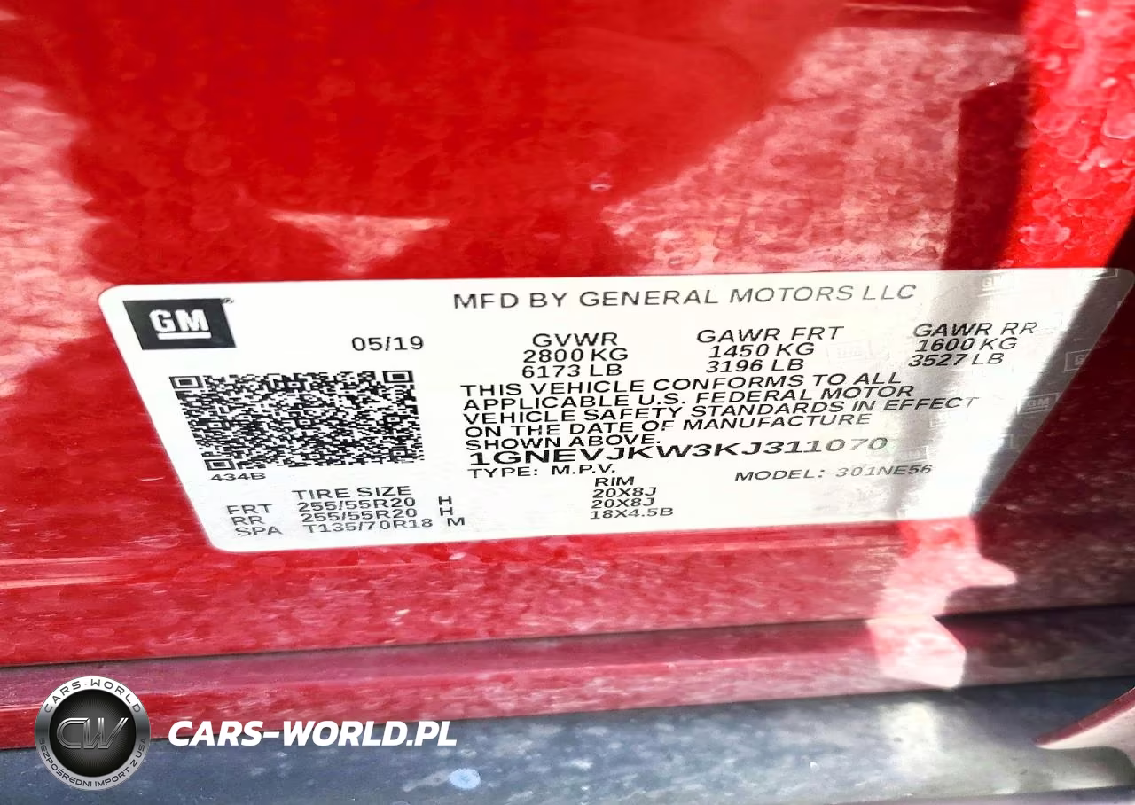 2019 Chevrolet Traverse High Country VIN:1GNEVJKW3KJ311070 - 14
