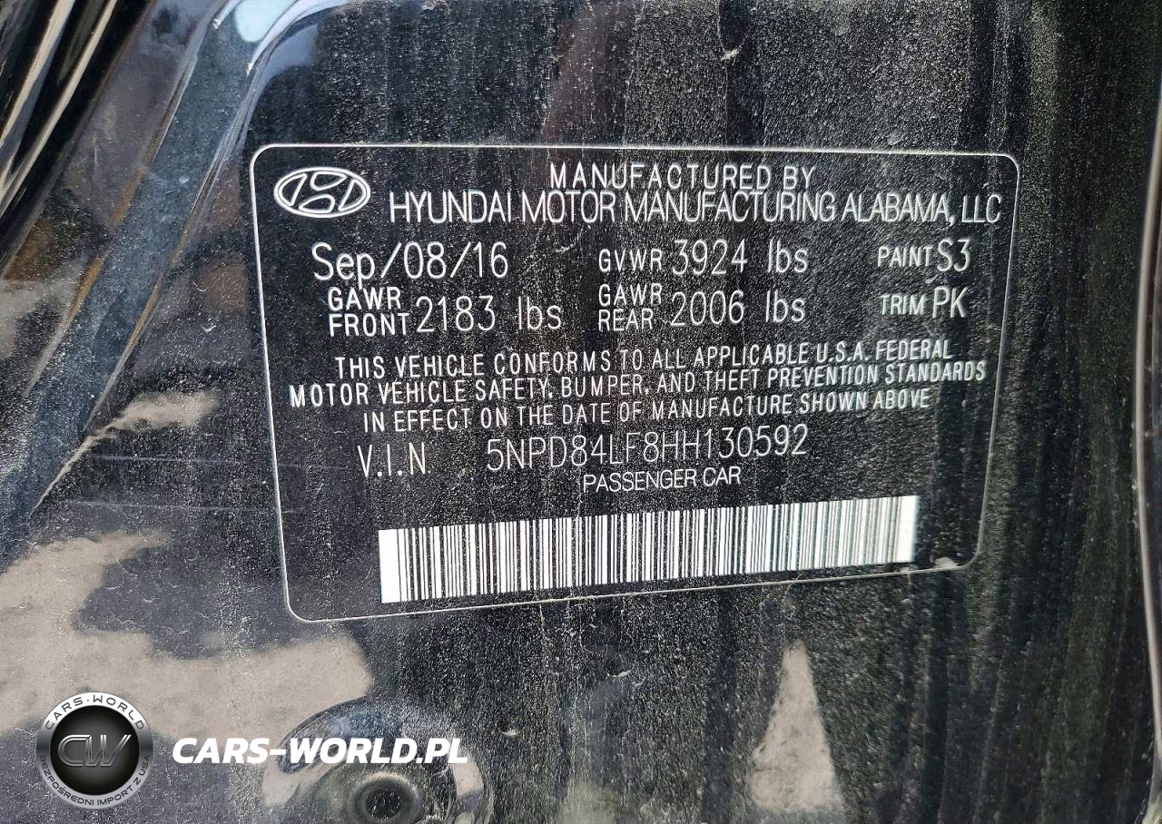 2017 Hyundai Elantra Se VIN:5NPD84LF8HH130592 - 12